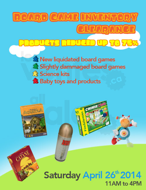 Board game clearance, up to 75 off! allsales.ca