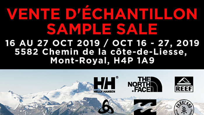 north face sample sale 2019