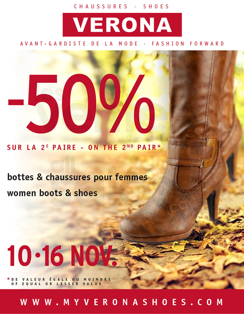 Chaussures & bottes 50 sur la 2e paire lesventes.ca